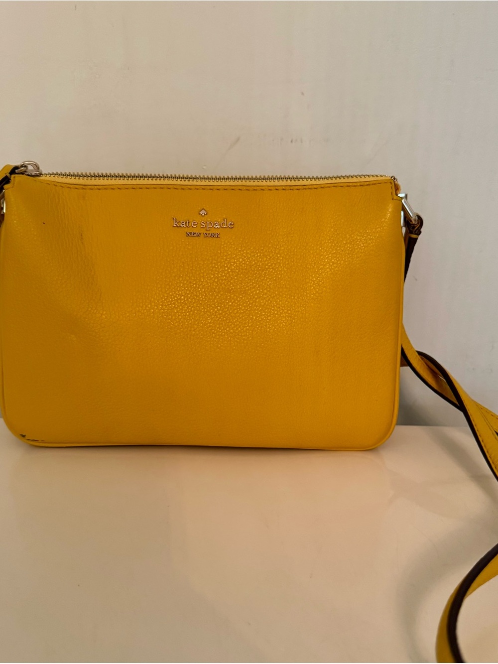 Kate Spade New York Sunshine Yellow Pebbled Leather Crossbody Bag (small
Size) - Picture 2 of 6